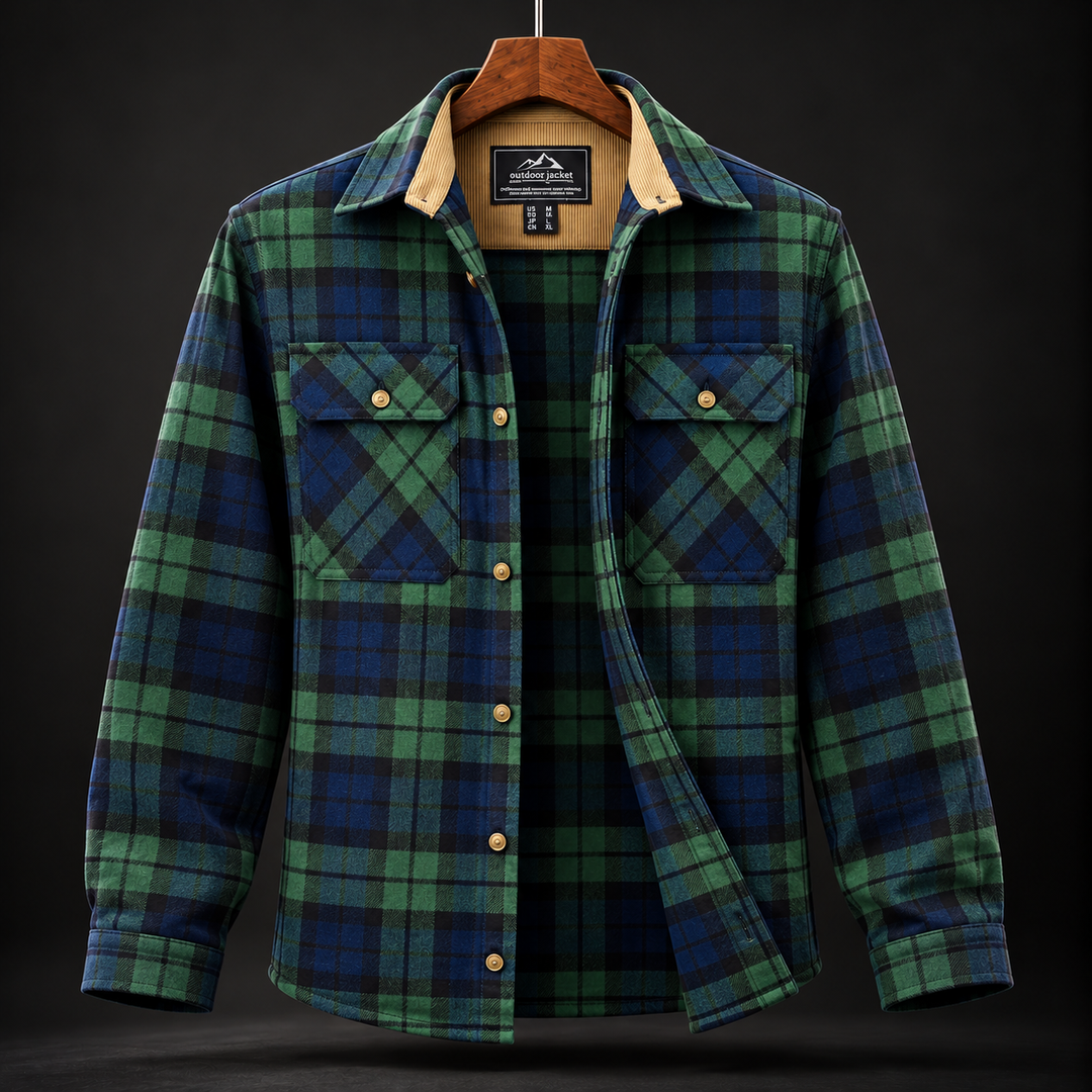 Marvin Plaid Cotton Flannel Shirt