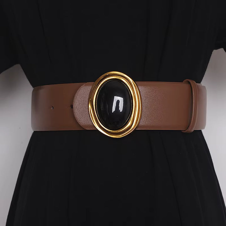 Roma Leather Wrap Waist Belt