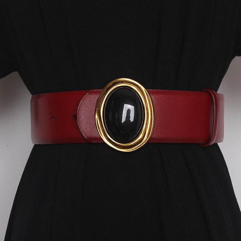 Roma Leather Wrap Waist Belt