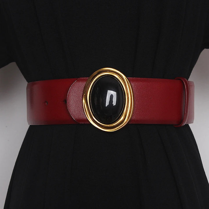 Roma Leather Wrap Waist Belt