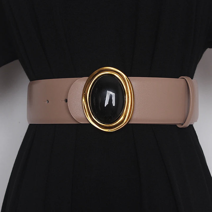 Roma Leather Wrap Waist Belt