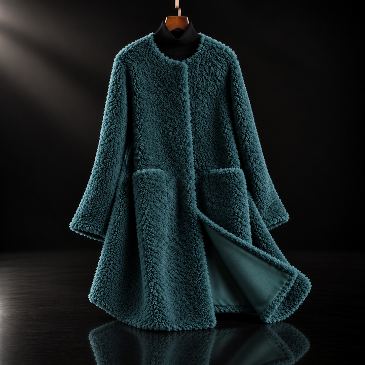 Khoury Mid-Length Shearling Fur Coat