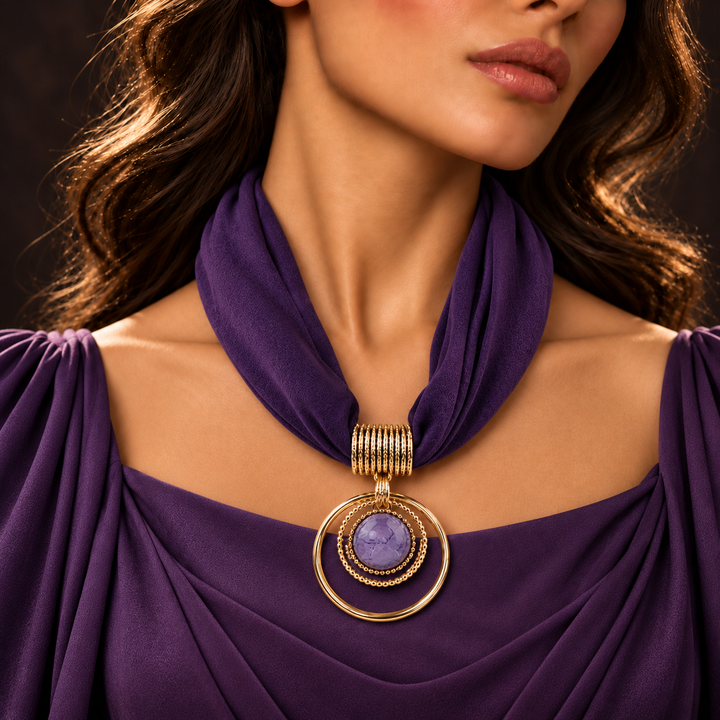 Vista Pendant Scarf Necklace