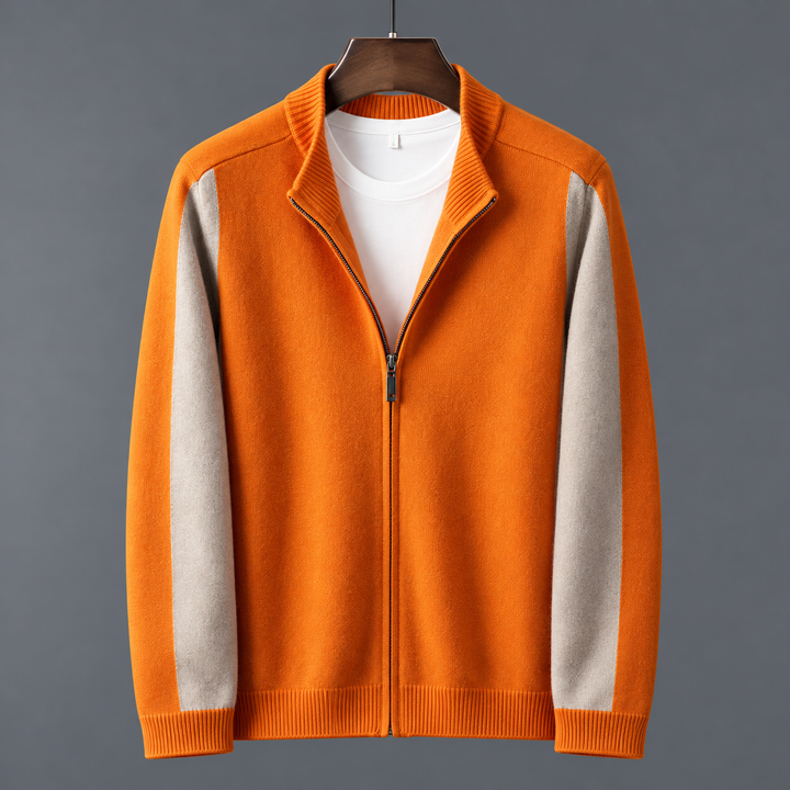 Camden Merino Wool Zip-Up Sweater