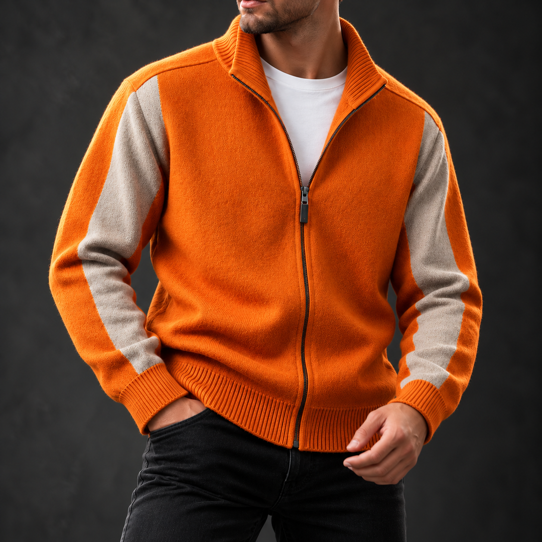 Camden Merino Wool Zip-Up Sweater