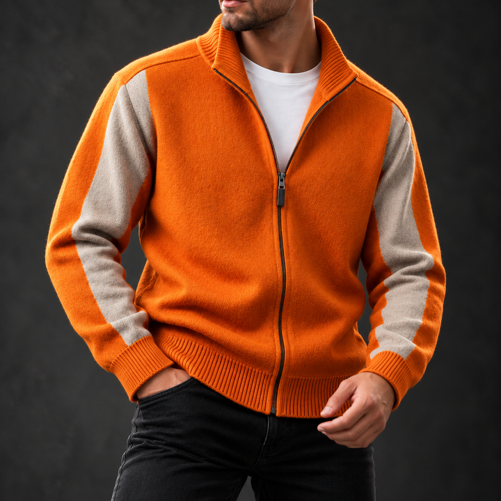 Camden Merino Wool Zip-Up Sweater