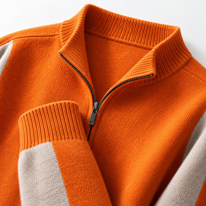 Camden Merino Wool Zip-Up Sweater