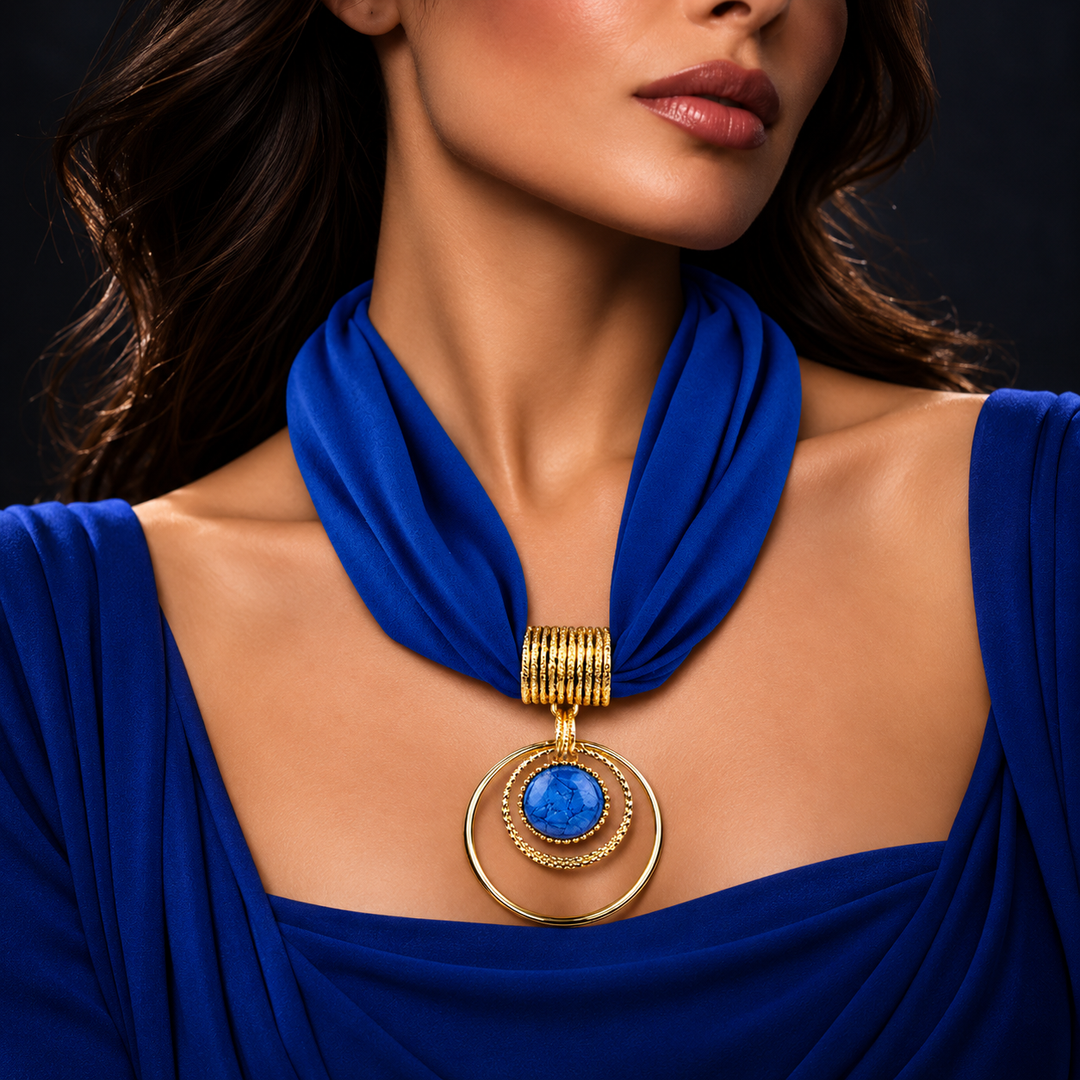 Vista Pendant Scarf Necklace