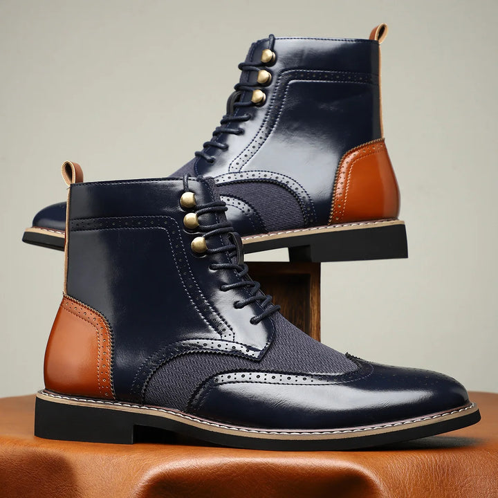 Osbourne Leather Wingtip Brogue Boots