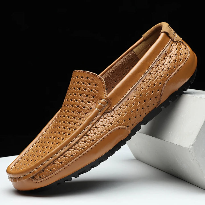 Enzo Perforated Leather Loafer