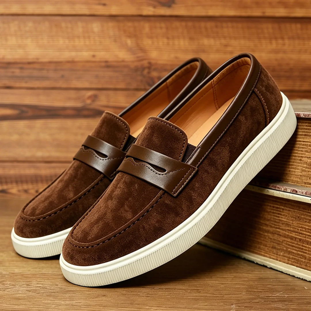 Marchetti Suede Penny Loafer