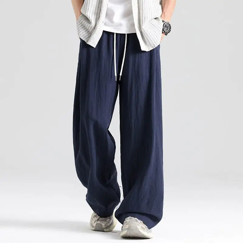 Louis Relaxed Wide-Leg Linen Pant