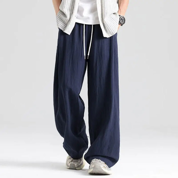 Louis Relaxed Wide-Leg Linen Pant