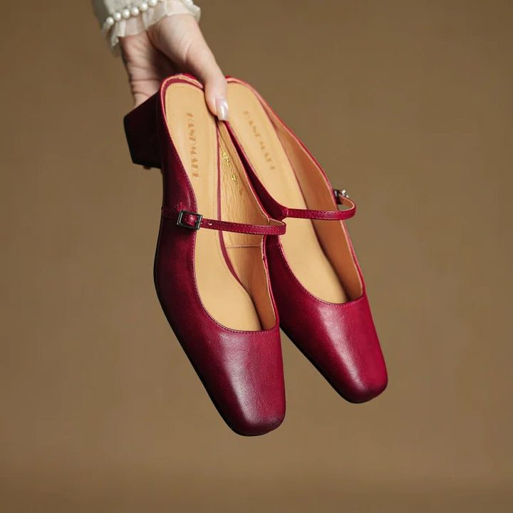 Angelina Leather Mary Jane Mule