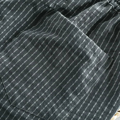 Callum Cotton Striped Shorts