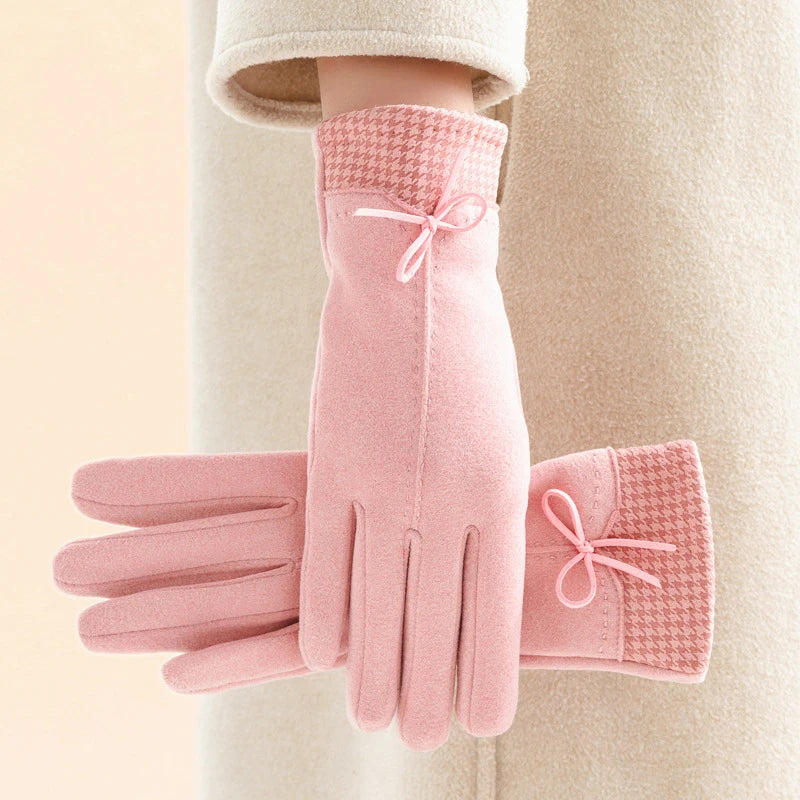 Alexandria Houndstooth Gloves