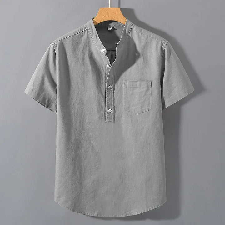 Elijah Cotton Henley Shirt