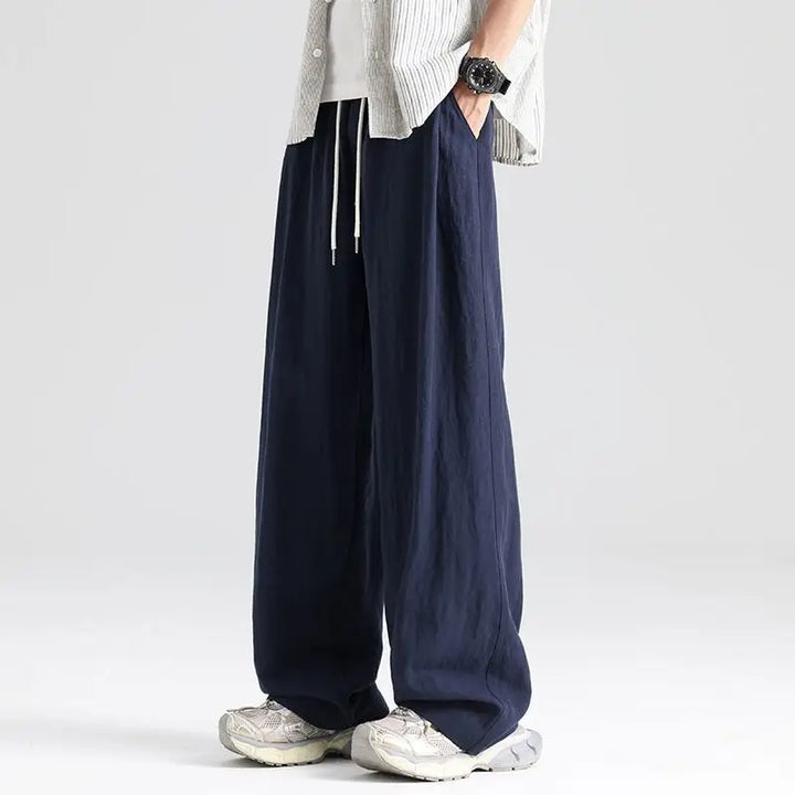 Louis Relaxed Wide-Leg Linen Pant