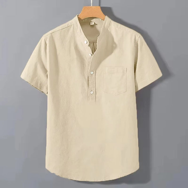Elijah Cotton Henley Shirt