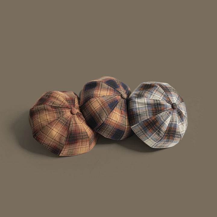 Julia Plaid Baker Boy Hat