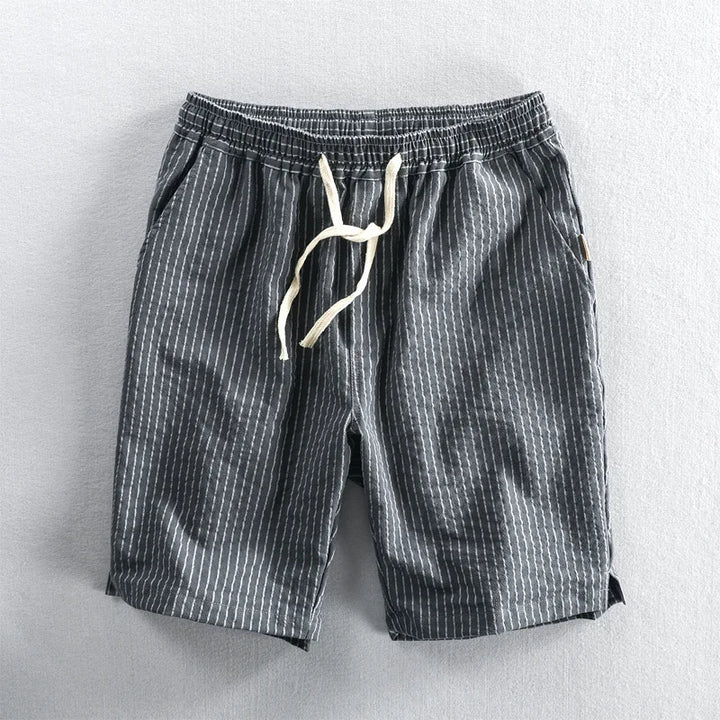 Callum Cotton Striped Shorts