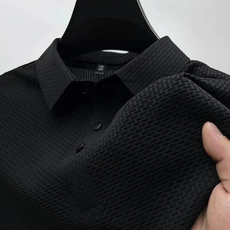Sinclair Waffle-Knit Polo
