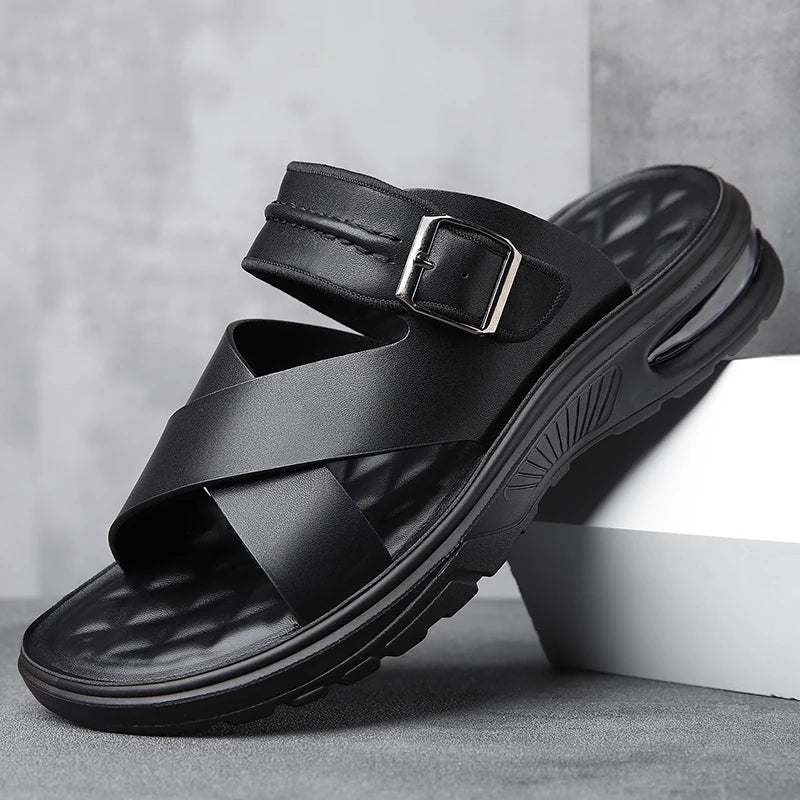 Sandro Orthopedic Leather Sandal