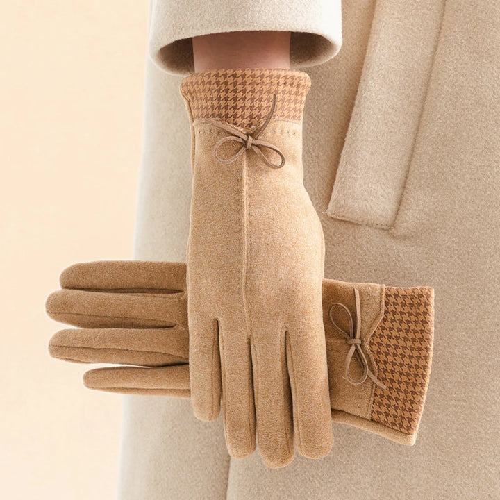 Alexandria Houndstooth Gloves