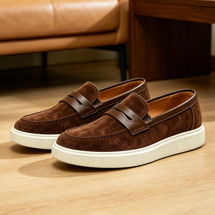 Marchetti Suede Penny Loafer