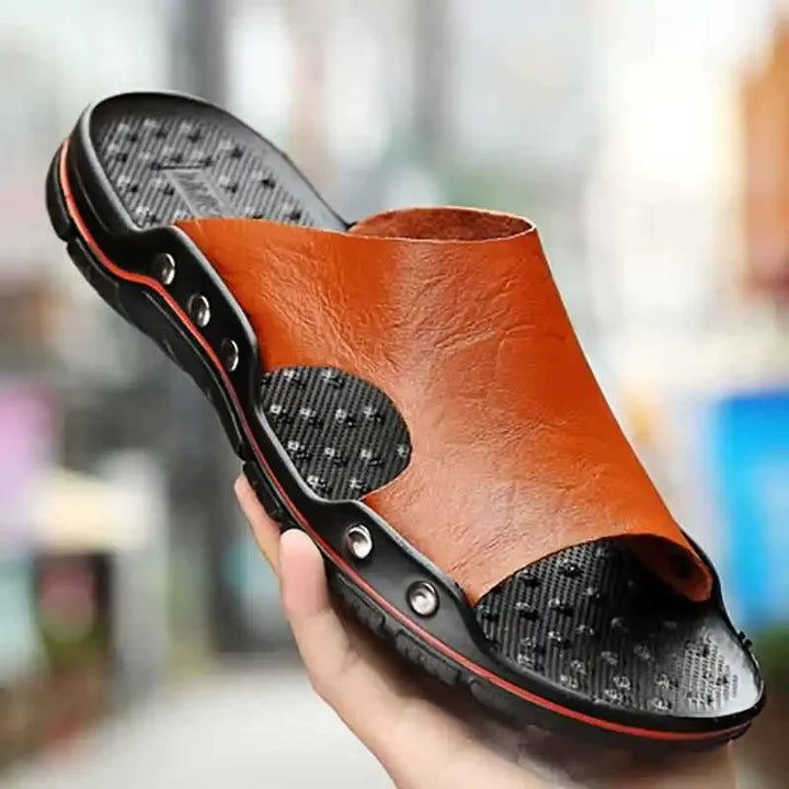 Ferraro Leather Slide Sandal