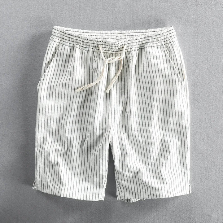 Callum Cotton Striped Shorts