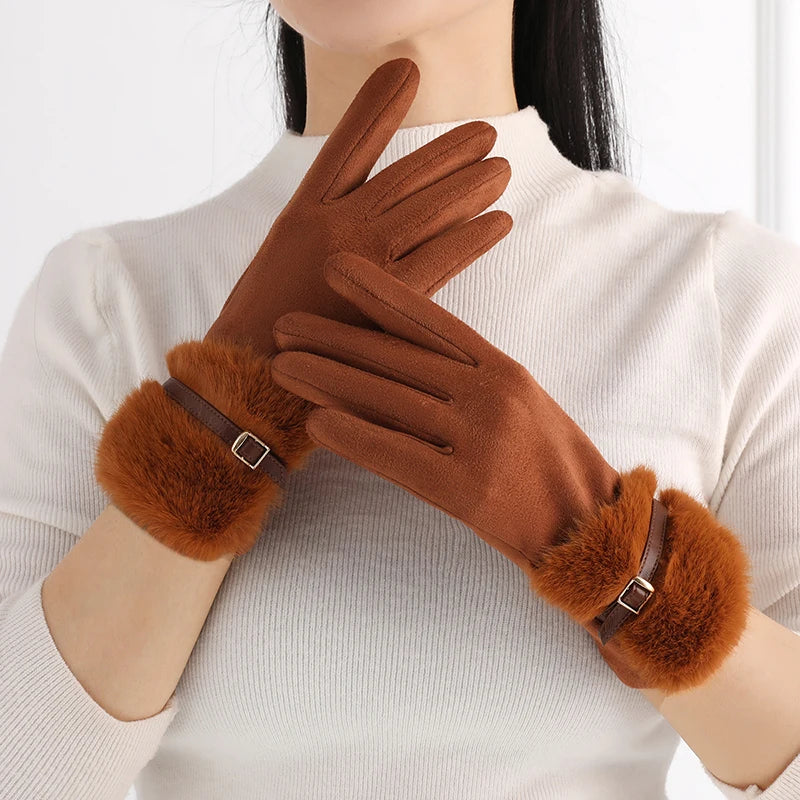 Giada Faux Fur Gloves