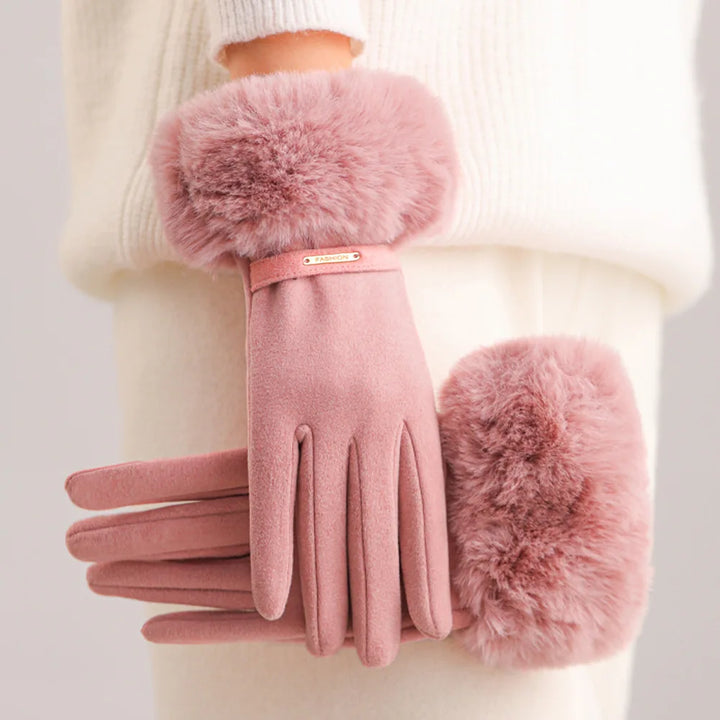 Celeste Fur Gloves