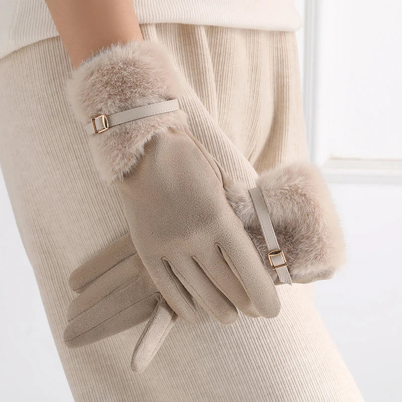 Giada Faux Fur Gloves