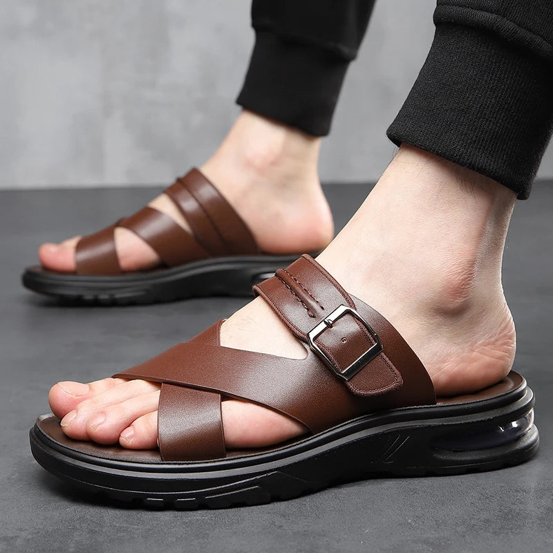 Sandro Orthopedic Leather Sandal