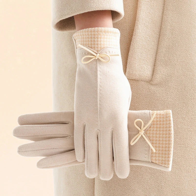 Alexandria Houndstooth Gloves