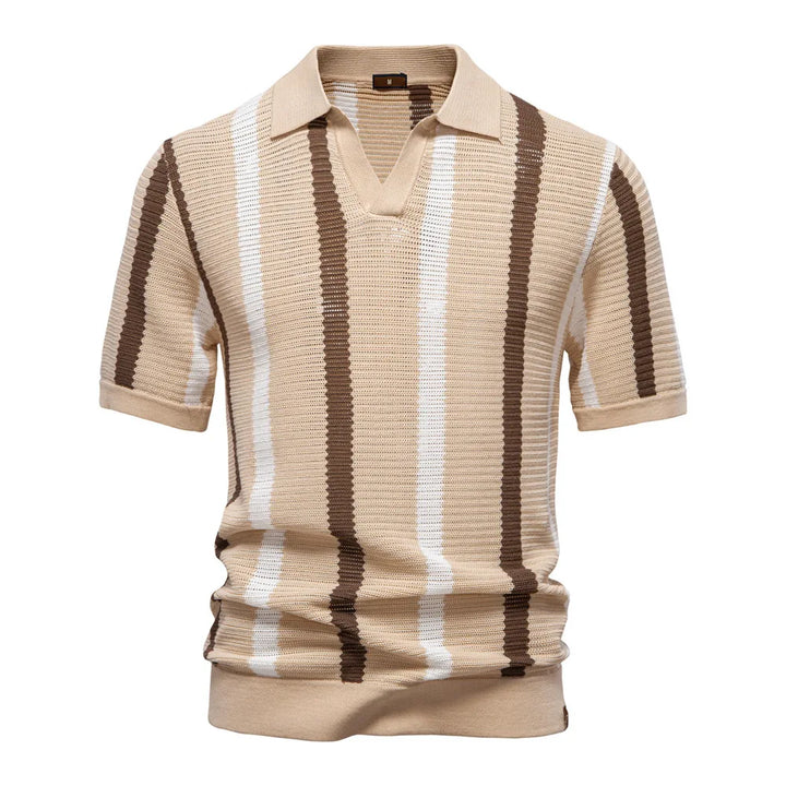 Luciano Viscose Knit Polo Shirt