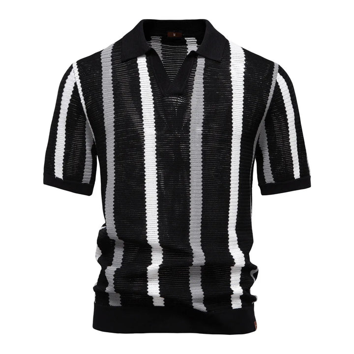 Luciano Viscose Knit Polo Shirt