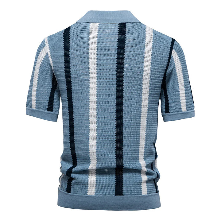 Luciano Viscose Knit Polo Shirt