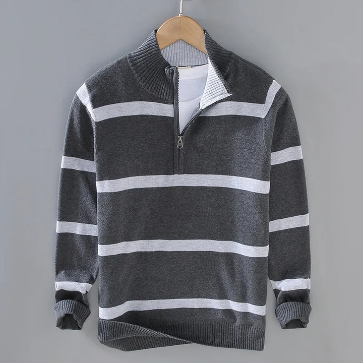 Ashton Striped Cotton Sweater