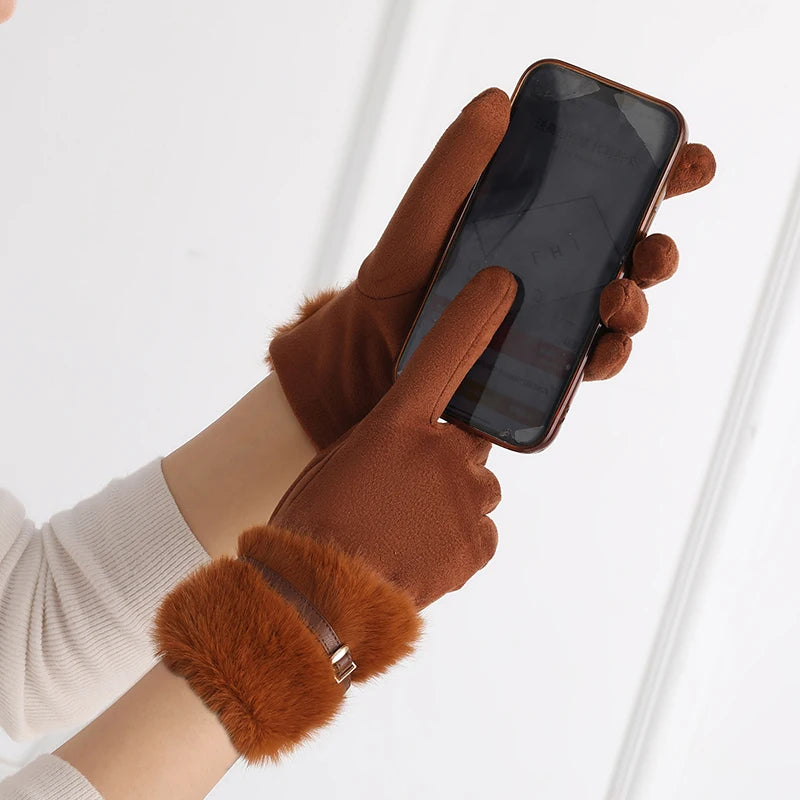 Giada Faux Fur Gloves