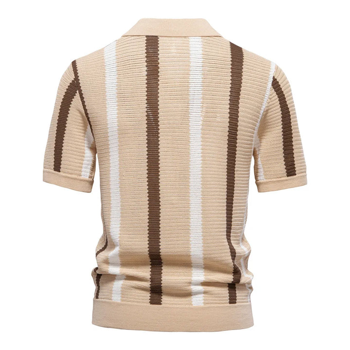 Luciano Viscose Knit Polo Shirt