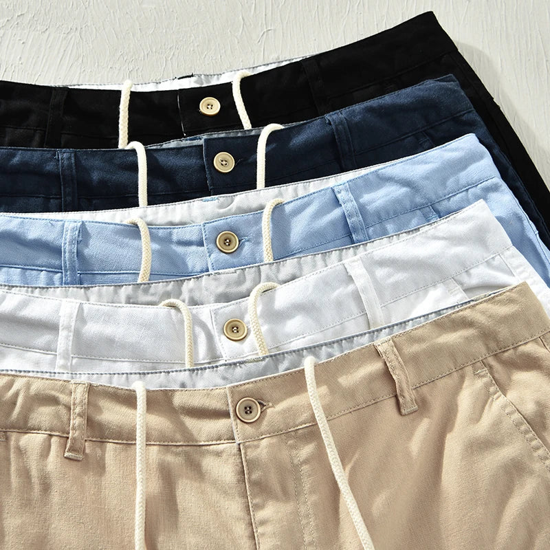 Austin Cotton-Linen Shorts