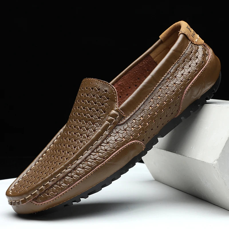 Enzo Perforated Leather Loafer