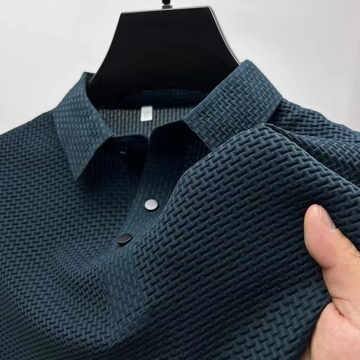 Sinclair Waffle-Knit Polo