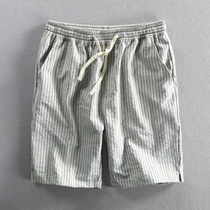 Callum Cotton Striped Shorts