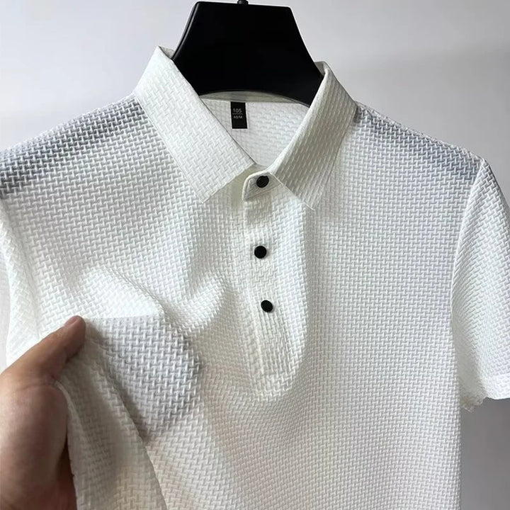 Sinclair Waffle-Knit Polo