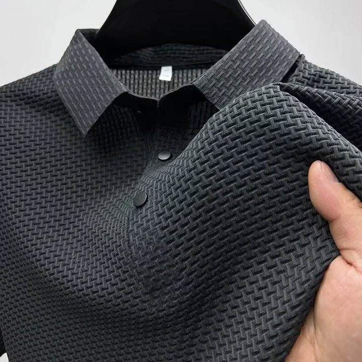 Sinclair Waffle-Knit Polo