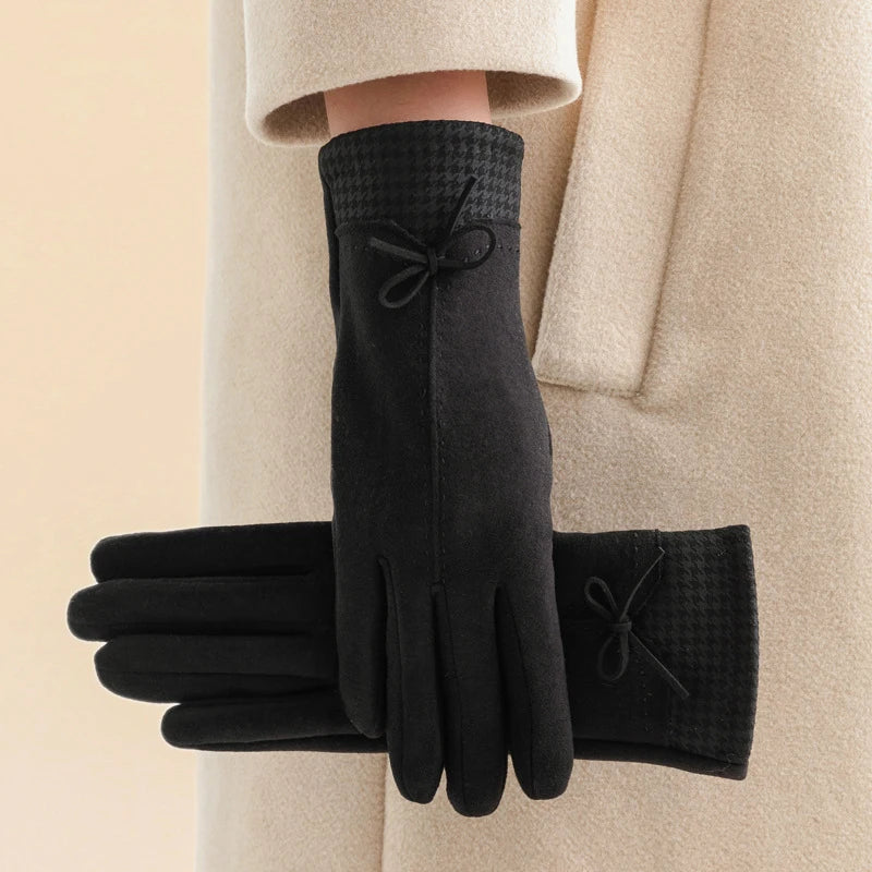Alexandria Houndstooth Gloves