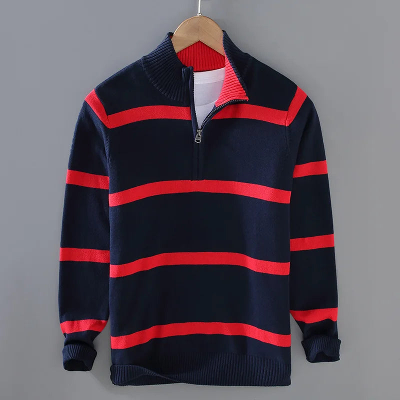 Ashton Striped Cotton Sweater
